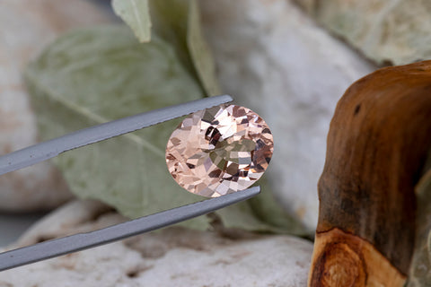 Morganite 4.53 CT 12X10 MM Oval. Mined In Mozambique.
