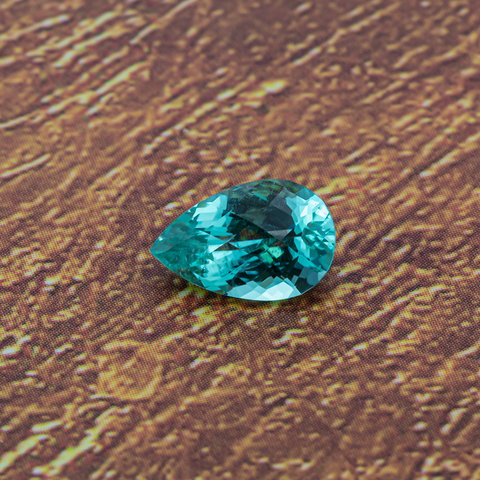 Natural Paraiba Tourmaline 1.45 CT 9.5X6.5X4.5 MM Pear Checkerboard - shoprmcgems