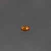 Orange Sapphire Oval 7X5 MM 0.90 CT. Mined In Africa. Top View
