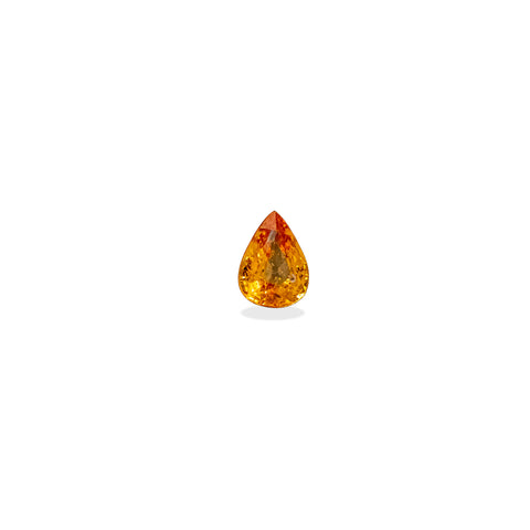 Orange Sapphire Pear 7X5X3.2 MM 0.78 Ct.. Mined In Africa.
