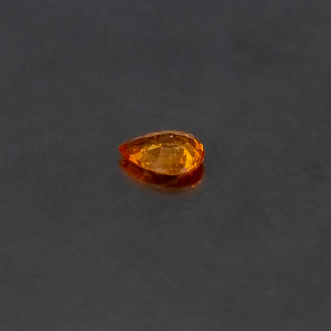 Orange Sapphire Pear 7X5X2.9 MM 0.81 CT. - shoprmcgems