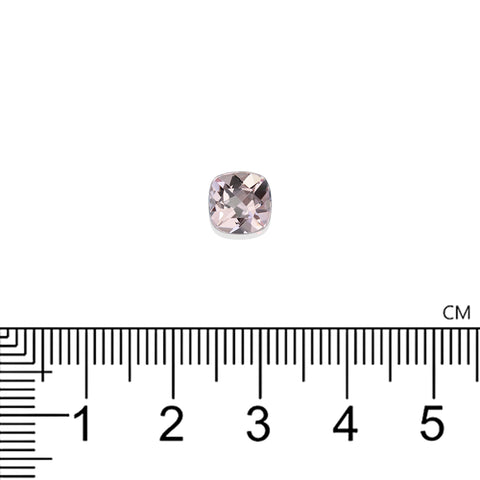Pink Morganite 7 MM Cushion 2,65 CTS. Mined In Africa. 