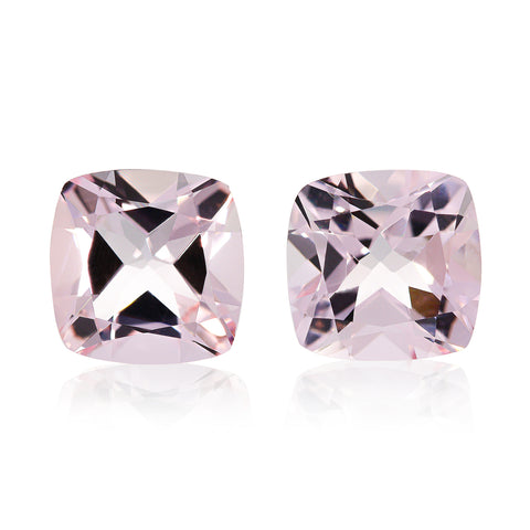 Pink Morganite 8 MM Cushion 3.86 CTS. Mined In Africa. 