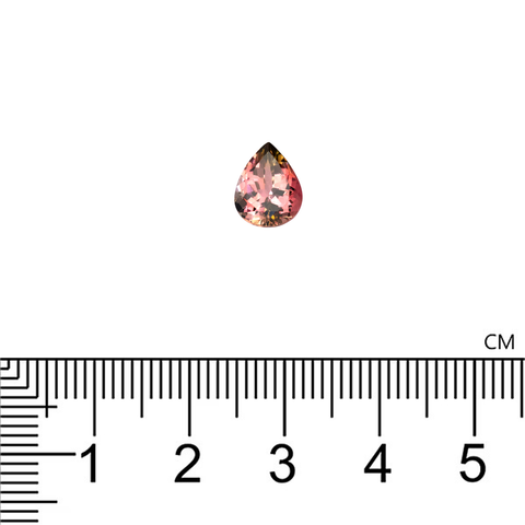 Pink Tourmaline 9X7 MM Pear 1.76 Cts - shoprmcgems