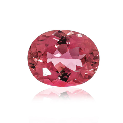 Pink Tourmaline 10X8 MM Oval  2.47 Cts. Mined In Brazil.
