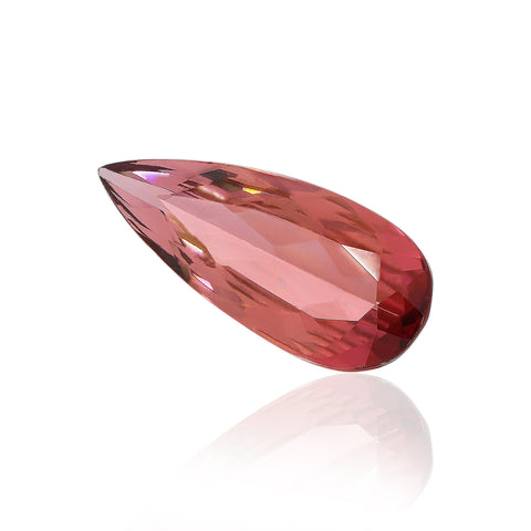 Pink Tourmaline 14.8X6.2 MM Pear 1.79 Cts. Mined In Brazil.