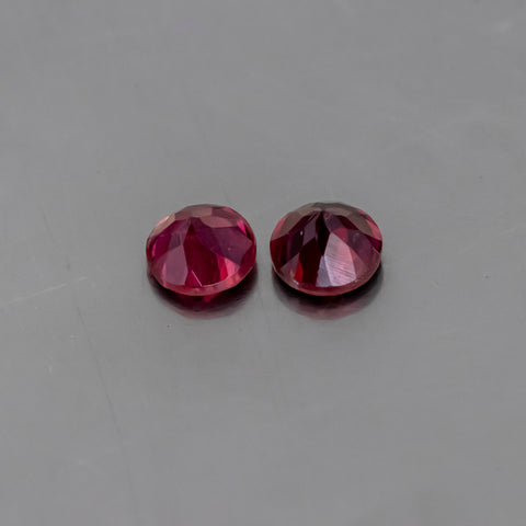 Pink Tourmaline 1.12 CT 5 MM Round. Mined In Brazil. Top View
