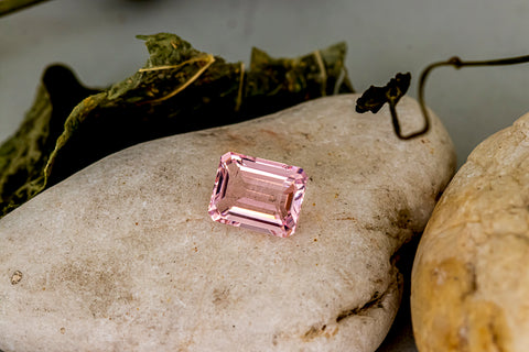 Baby Pink Tourmaline 2.12 cts 9x7 MM Octagon Cut Day Light View