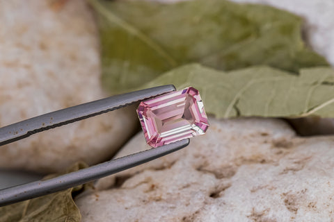 Baby Pink Tourmaline 1.76 CTS 9x7 mm Octagon Cut Day View