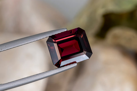 Dark Pink Tourmaline 4.37 cts 11X9mm Octagon Cut Tourmaline is particularly popular as a very versatile design gemstone.