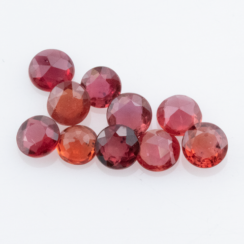 Natural Red Sapphire 3.22 ct 4.00 mm Round Rose Cut - shoprmcgems
