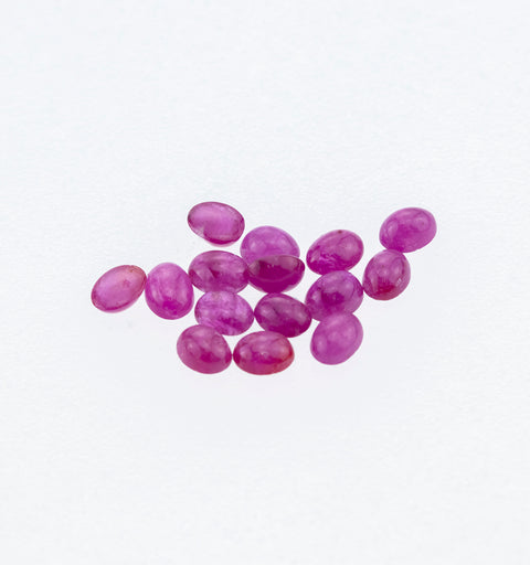 Natural Ruby 3.69 CT 4X3 MM Oval Cabochons - shoprmcgems