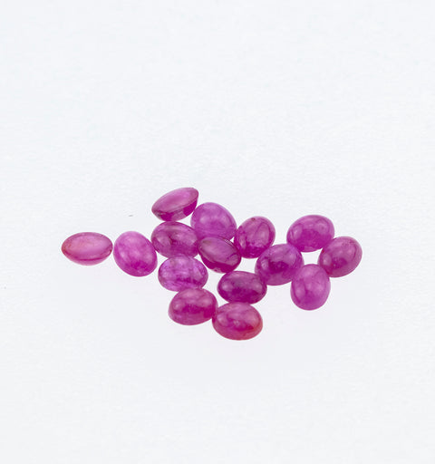 Natural Ruby 3.69 CT 4X3 MM Oval Cabochons - shoprmcgems