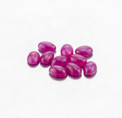 Natural Ruby 7.01 CT 6X4 MM Oval Cabochons - shoprmcgems