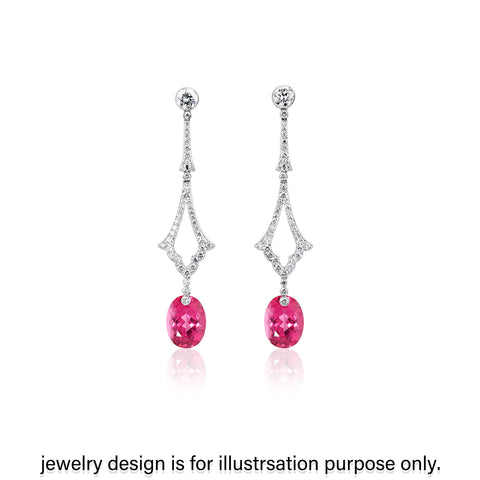 Natural Rubellite 3.36 CT Oval 11X8 MM - shoprmcgems