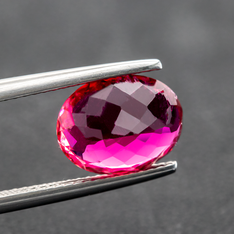 Natural Rubellite Tourmaline From Brazil 4.22 CT Oval 11X8.7X6.5 MM - shoprmcgems