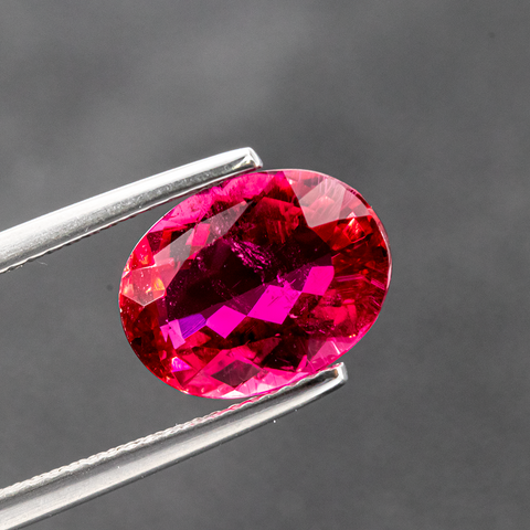 Natural Rubellite Tourmaline From Brazil 3.72 CT Oval 11.7X8.7X5.2 MM - shoprmcgems