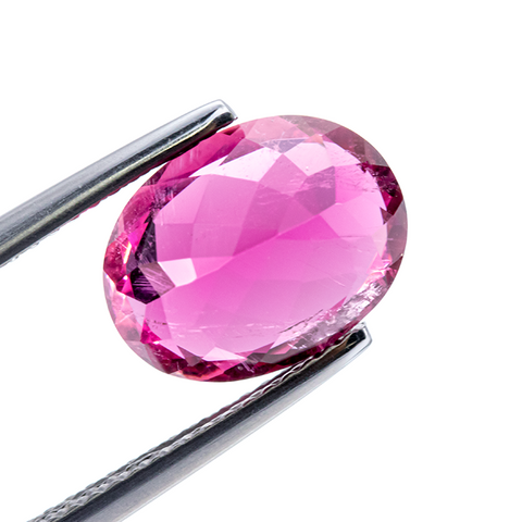 Natural Rubellite Tourmaline From Brazil 4.90 CT Oval 12.2X8.8X6.8 MM - shoprmcgems