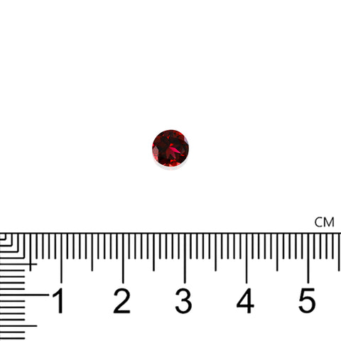 Rubellite Round 6 MM 1.54CT. Mined In Brazil. 