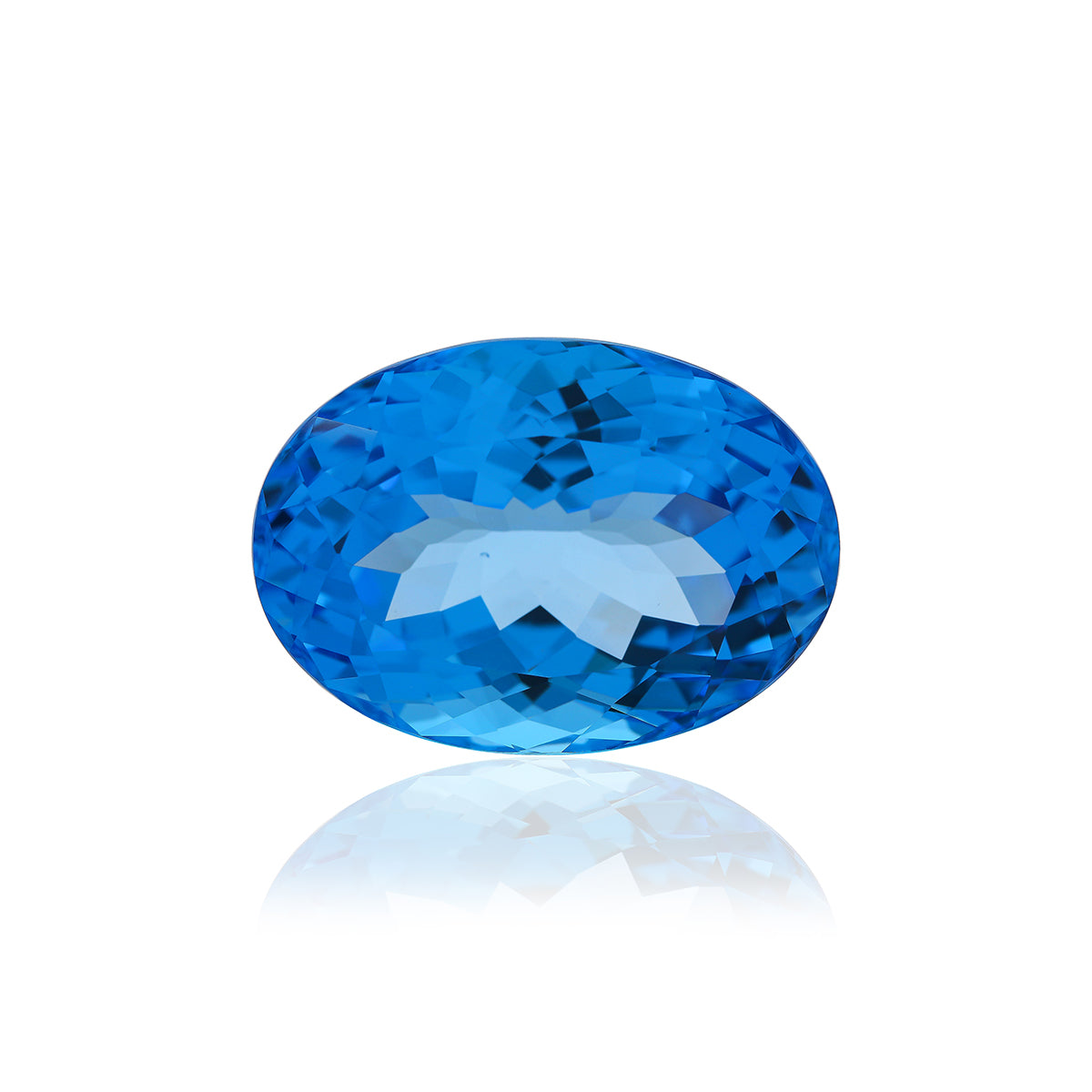 Swiss Blue Topaz 48.64 CTS 18.11X24.90X14.05 MM Oval
