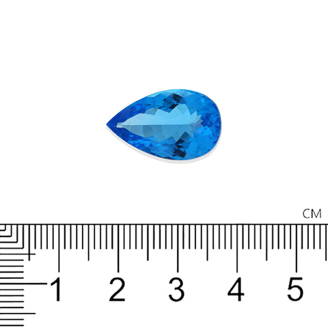 Swiss Blue Topaz 61.19 CT. 19.57X32.67X13,96 MM Pear - shoprmcgems