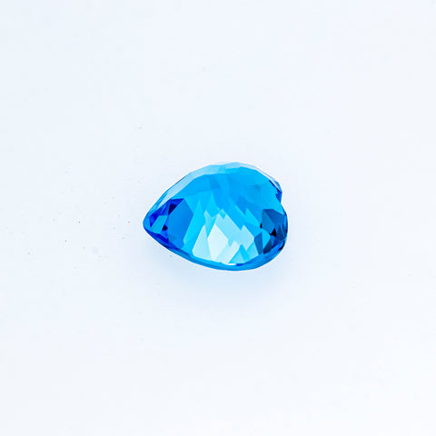 Shining  Natural Swiss Blue Topaz 10.98 CT 14 MM Heart Shape - shoprmcgems