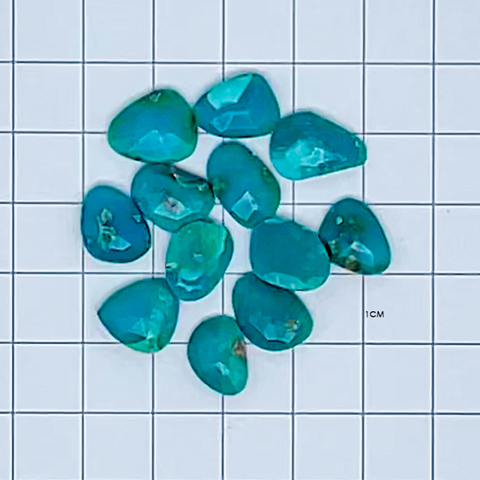 30.50 CT Turquoise Free-form (Polki Cut) - shoprmcgems