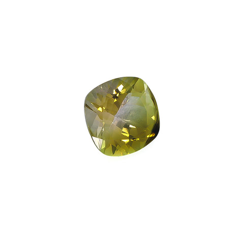 Yellow Green Tourmaline 3.92 Cts 10 MM Cushion - shoprmcgems