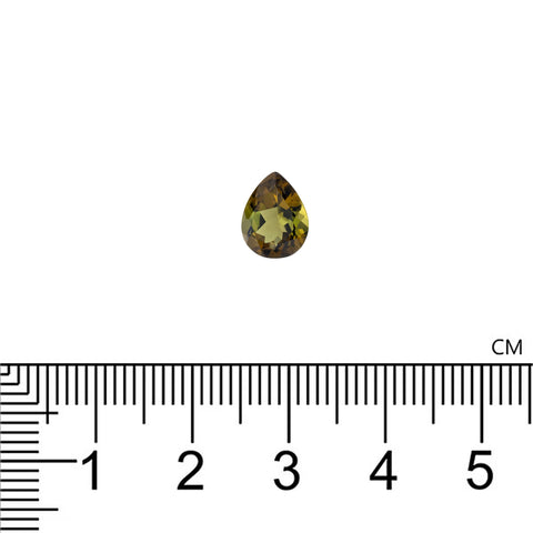Yellow Green Tourmaline 1.49 Cts 9X7 MM Pear Cut - shoprmcgems
