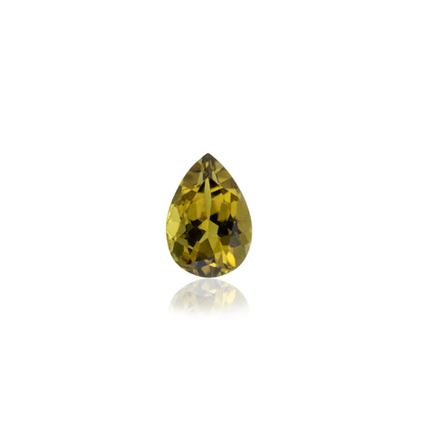 Yellow Green Tourmaline 1.81 Cts 10X7 MM Pear Cut