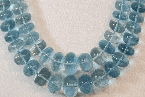 Aquamarine 764.35 CT 7.50-14.50 MM Beads - shoprmcgems