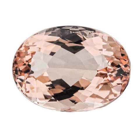 Certified Natural Morganite 10.87 CT  15.98x11.93 MM Oval - shoprmcgems