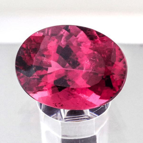 Certified Natural Rubellite 7.43 CT  14.91x11.09 MM Oval - shoprmcgems