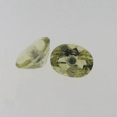 Diamond inside of Lemon Quartz 2.66 CT 8x6 MM Oval - shoprmcgems