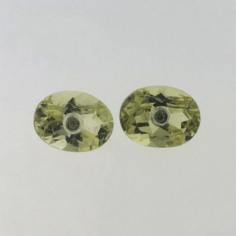 Diamond inside of Lemon Quartz 2.66 CT 8x6 MM Oval - shoprmcgems