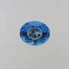 Diamond inside of Swiss blue topaz 4.37 CT 11X9 MM Oval - shoprmcgems
