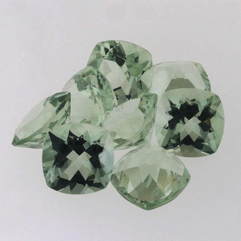 Green Amethyst (Prasiolite) 50.11 CT 12 MM Cushion - shoprmcgems