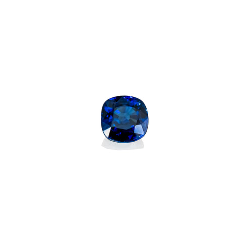 Blue Sapphire 4.02CT. 8.7x8.5x5.8 mm Cushion Unheated