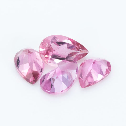 Natural Pink Tourmaline 1.38 CT 6X4 MM Pear Cut Lot Gemstones RMCGEMS 