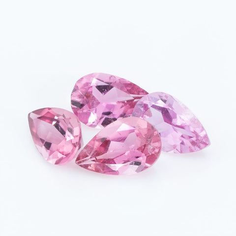 Natural Pink Tourmaline 1.38 CT 6X4 MM Pear Cut Lot Gemstones RMCGEMS 