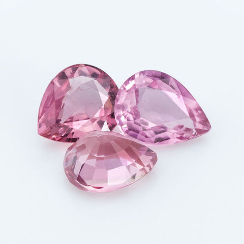 Natural Pink Tourmaline 1.68 CT 6X5 MM Pear Cut Gemstones RMCGEMS 