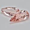 Pair of Pink Morganite 6.12CT 16x8 MM Pear - shoprmcgems