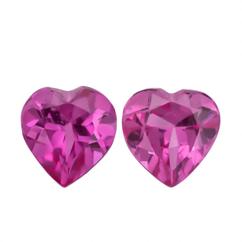 Red Spinel 0.71 CT 4.50 MM Heart Shape - shoprmcgems