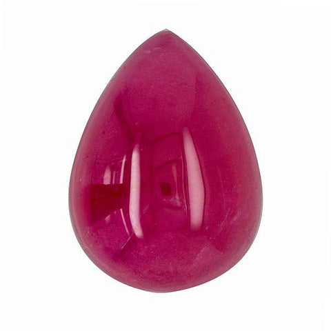Ruby 21.10 CT 19X12.50 MM Pear Cabochons (Glass Filled) - shoprmcgems
